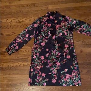 Eva Mendes floral silk dress
